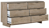 Oliah - Beige - Six Drawer Dresser - 31'' Height by Signature Design by Ashley® | Bel Furniture