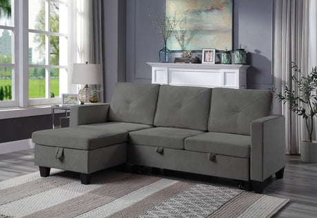 Nova - Reversible Sleeper Sectional Sofa With Storage Chaise - view 4