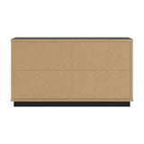 Kozmour - Six Drawer Dresser - Black / Brown
