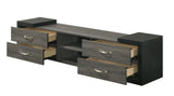 Brant - TV Stand - Dark Gray by Crown Mark | Bel Furniture