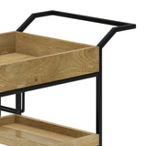 Barnes - Bar Cart - Natural by Simpli-Home | Bel Furniture