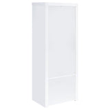 Jude - 3-Shelf Engineered Wood Media Tower - High Gloss White by Coaster Fine Furniture | Bel Furniture