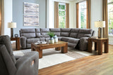 Next-gen Durapella - Power Reclinering Sectional Set Dark Gray 7 Pc. - 6-Piece Power Reclining Sectional, Power Recliner by Signature Design by Ashley® | Bel Furniture