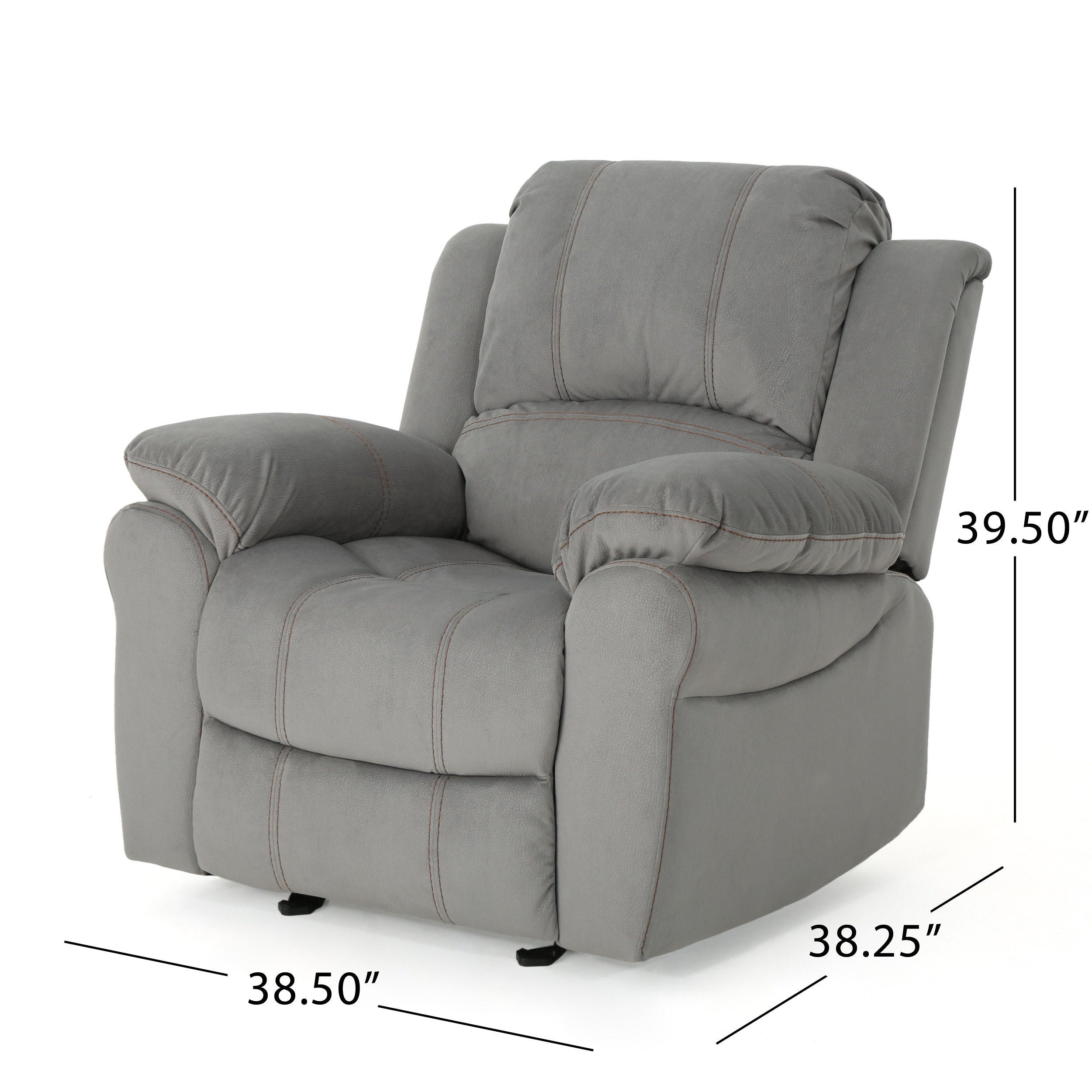 Wide - Manual Glider Standard Recliner - Gray