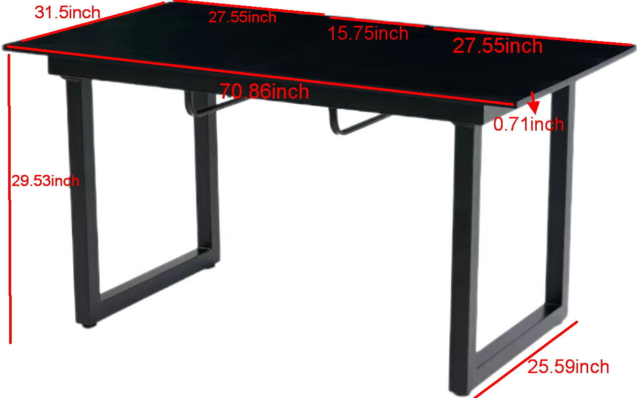 Square Extendable Dining Table With Metal Leg, Modern Space Saving Kitchen Table For Living Room