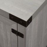 Rustic Farmhouse Double Barn Door 70" TV Stand For 80" TVs With Center Shelves by Walker Edison | Bel Furniture