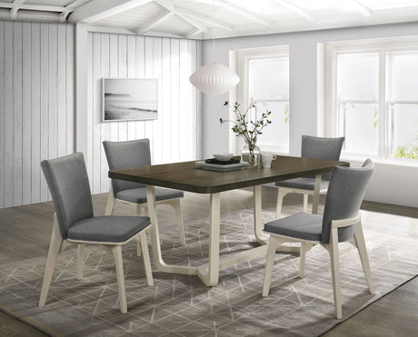 Biloxi - Rectangular Dining Set Dark Gray 5 Pc. Table, 4 Chairs by Coaster Fine Furniture | Bel Furniture