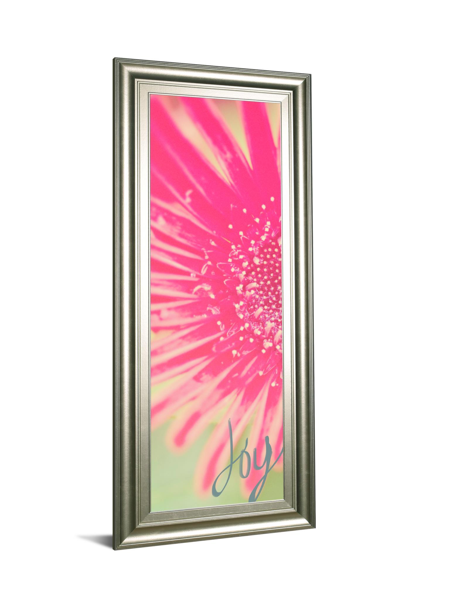 Joy Flower By Susan Bryant - Framed Print Wall Art - Pink