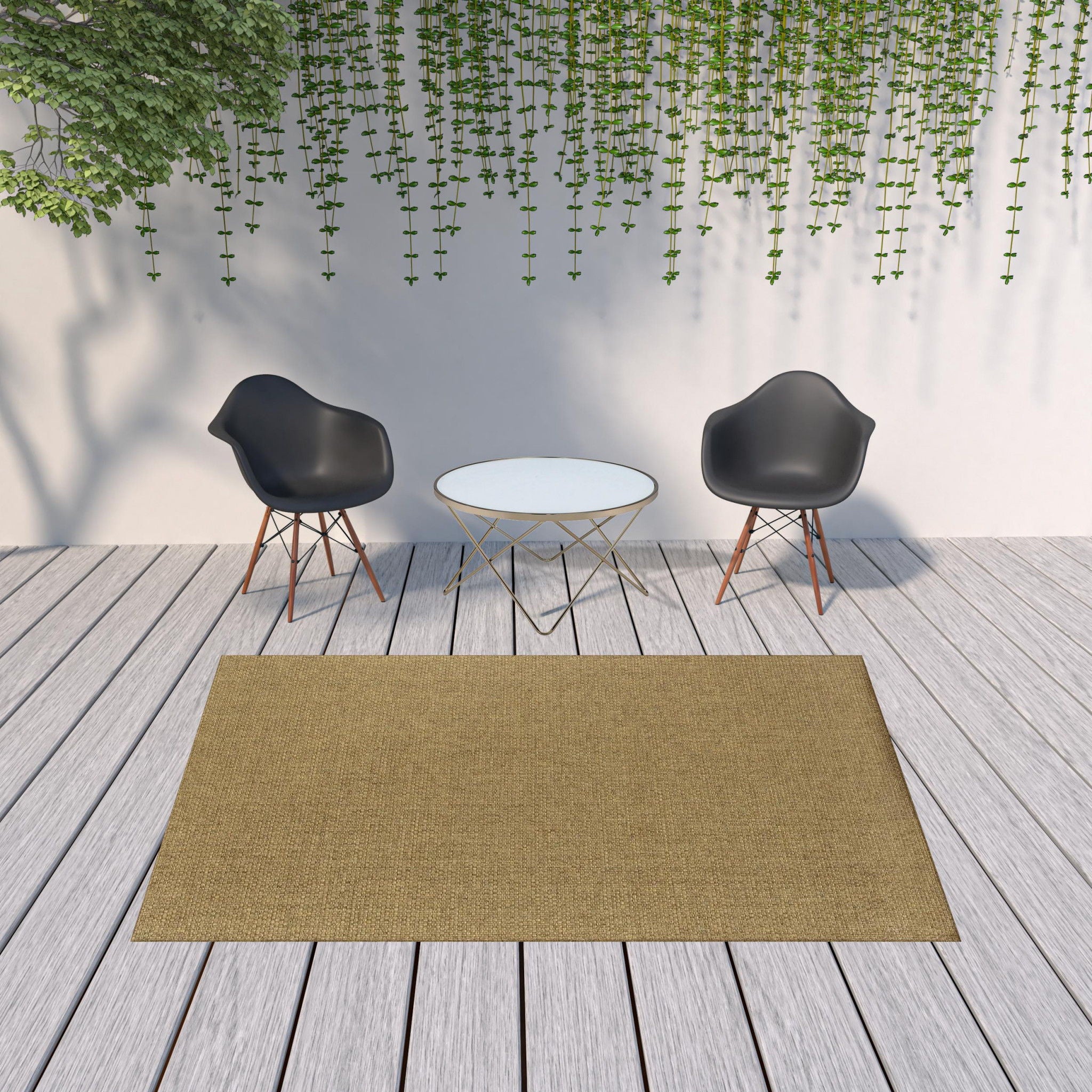 7' X 10' Indoor / Outdoor Area Rug - Tan