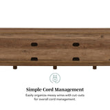 Rustic Barndoor Open-Storage TV Stand For TVs Up To 80" by Walker Edison | Bel Furniture