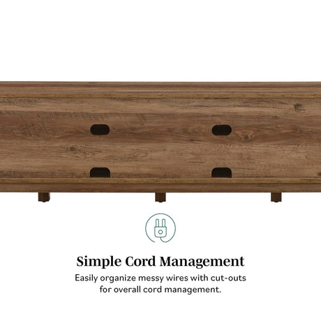 Rustic Barndoor Open-Storage TV Stand For TVs Up To 80" by Walker Edison | Bel Furniture