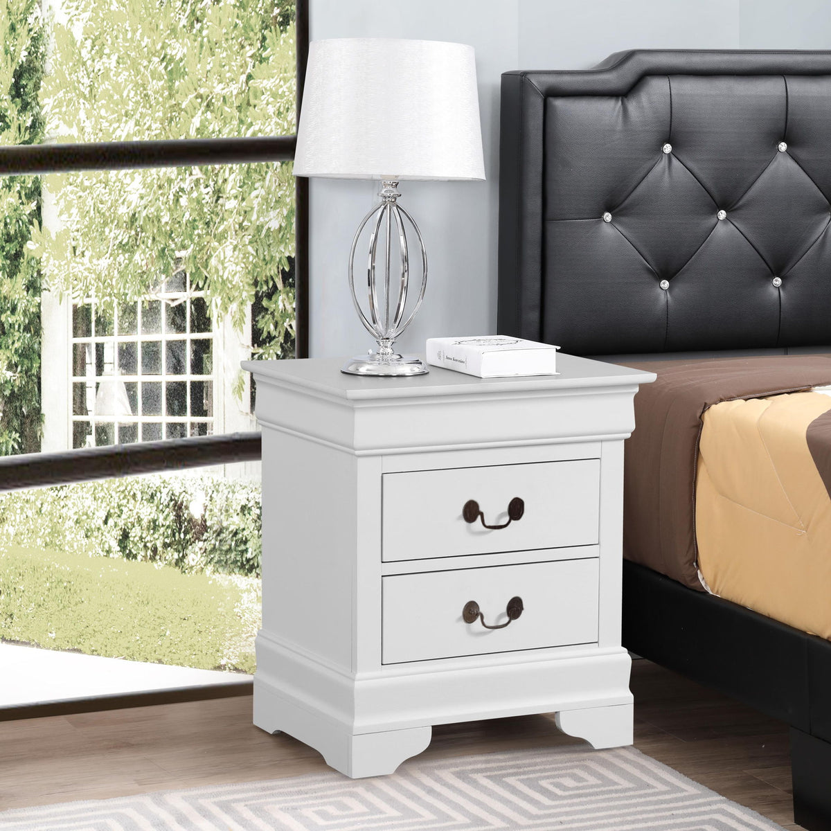 Louis Phillipe - Nightstand - Wood - view 6
