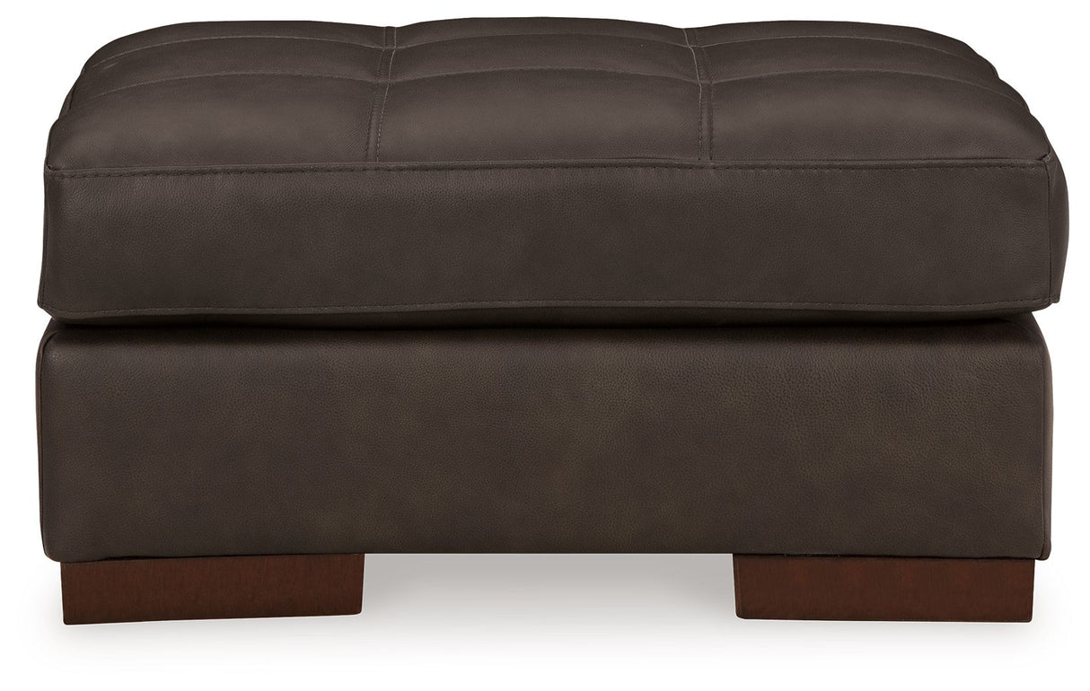 Luigi - Thunder - Ottoman by Signature Design by Ashley® | Bel Furniture