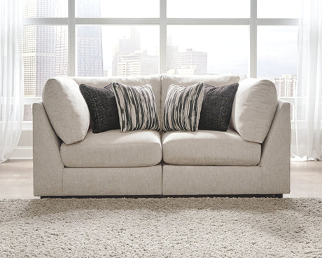 Kellway - Sectional Beige 2 Pc. Loveseat Sectional by Signature Design by Ashley® | Bel Furniture