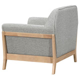 Vaughn - Fabric Upholstered Flared Arm Accent Chair - Gray