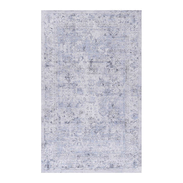 Maval - 2' X 3' Washable Area Rug - Blue / Cream by Naar Rug | Bel Furniture