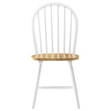 Allison - 5 Piece Round Drop Leaf Dining Table Set - White