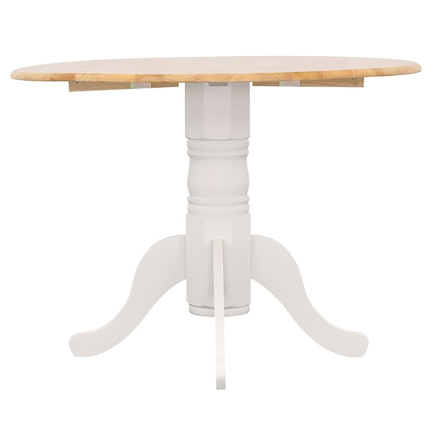 Allison - Round Drop Leaf Extension Dining Table - White