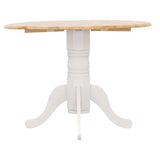 Allison - Round Drop Leaf Extension Dining Table - White