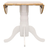Allison - Round Drop Leaf Extension Dining Table - White