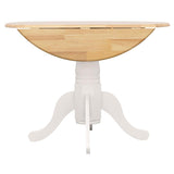 Allison - Round Drop Leaf Extension Dining Table - White