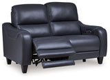 Mercomatic - Power Reclining Loveseat With Adj Headrest by Signature Design by Ashley® | Bel Furniture