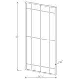 Annetta - Window Pane Floor Or Wall Mirror - Black by CoasterEveryday | Bel Furniture