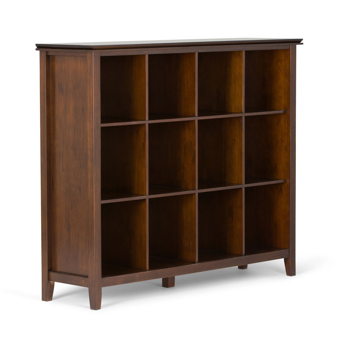 Artisan - Cube Storage Dark Brown 57"W x 15.75"D x 48"H by Simpli-Home | Bel Furniture