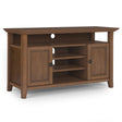 Amherst - TV Media Stand - Rustic Natural Aged Brown by Simpli-Home | Bel Furniture