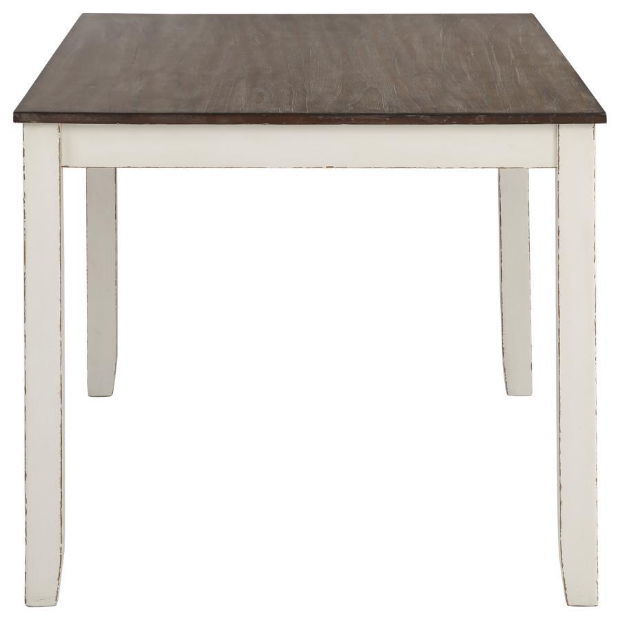 Fortress - 7 Piece Rectangular Dining Set - Vintage Vanilla by CoasterEveryday | Bel Furniture