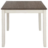 Fortress - 7 Piece Rectangular Dining Set - Vintage Vanilla by CoasterEveryday | Bel Furniture