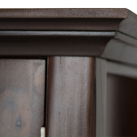 Acadian - Medium Storage Cabinet, Handcrafted by Simpli-Home | Bel Furniture