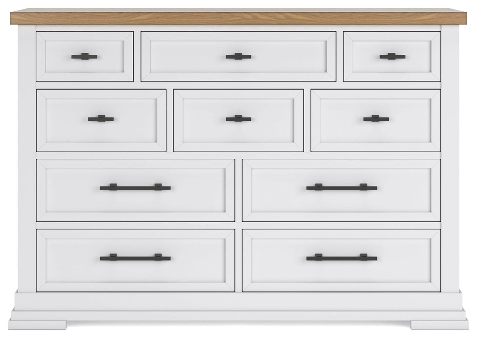 Ashbryn - White / Natural - Dresser