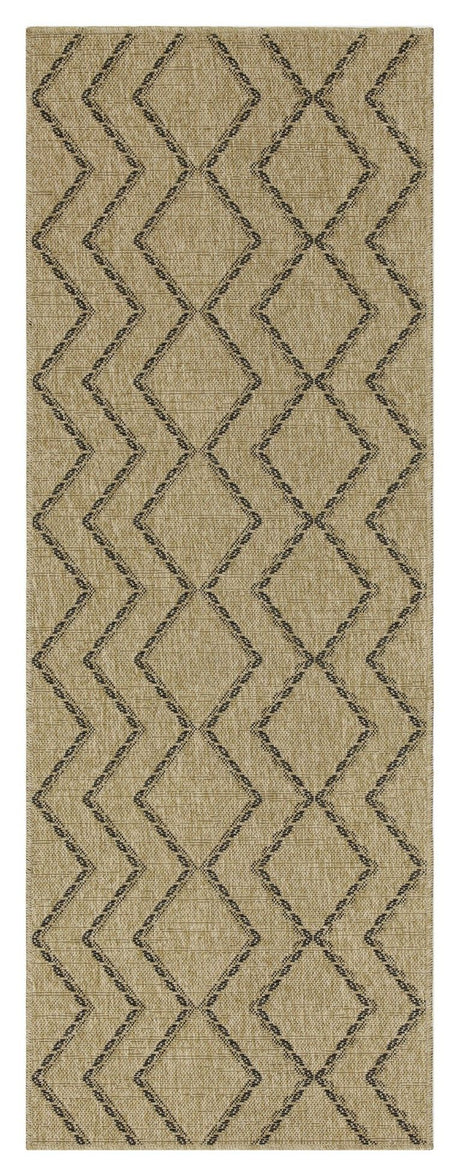 Earth - 5'3" X 7'3" Indoor, Outdoor Area Rug - Black, Natural - view 4