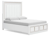Chalanna - Upholstered Storage Bed White by Signature Design by Ashley® | Bel Furniture