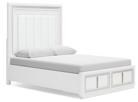 Chalanna - Upholstered Storage Bed White by Signature Design by Ashley® | Bel Furniture