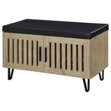 Brixton - 2-Door Padded Entryway Shoe Storage Bench by Coaster Fine Furniture | Bel Furniture