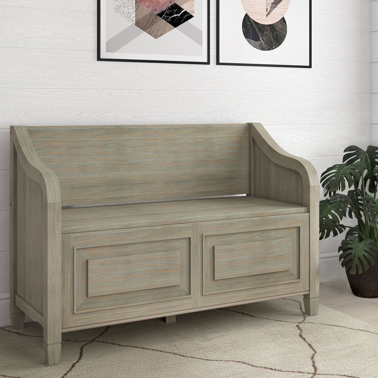Connaught - Storage Bench by Simpli-Home | Bel Furniture