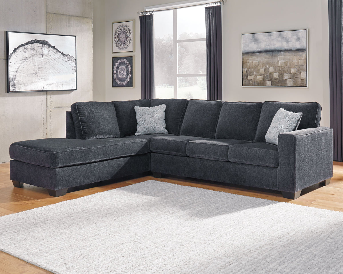 Altari - Sleeper Sectional Dark Gray 2 Pc. Left Arm Facing Chaise Sleeper by Signature Design by Ashley® | Bel Furniture