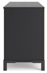 Cayberry - Black - TV Stand With Fireplace by Signature Design by Ashley® | Bel Furniture