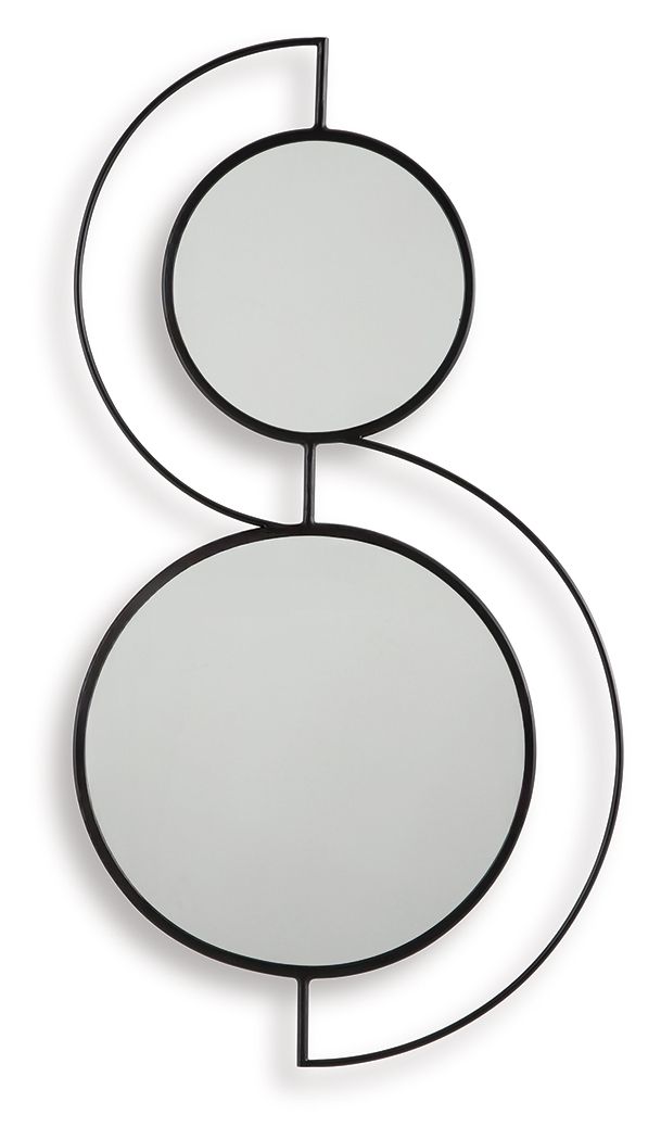 Shayham - Black - Accent Mirror by Signature Design by Ashley® | Bel Furniture
