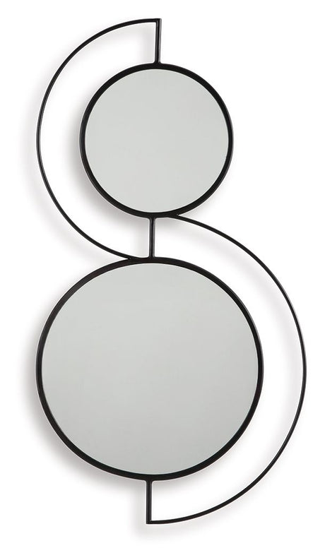 Shayham - Black - Accent Mirror by Signature Design by Ashley® | Bel Furniture