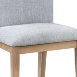 Caspian - Linen And Oak Finish Dining Chair (Set of 2) - Gray by Lilola Home | Bel Furniture