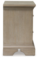 Vallardia - Two Drawer Night Stand - Light Grayish Brown