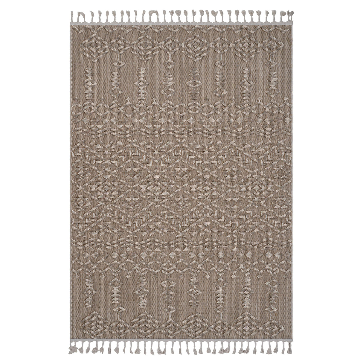 Guros - 8' X 10' Traditional Indoor / Outdoor Area Rug - Natural