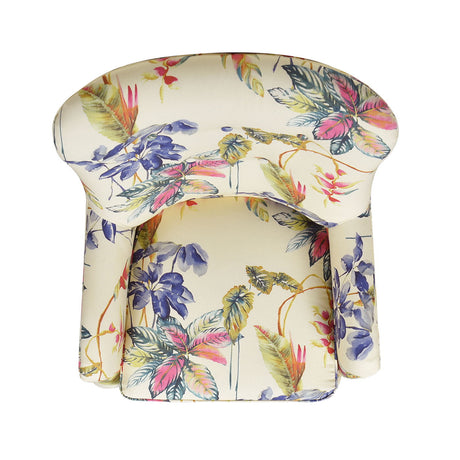 Paradise - Upholstered Arm Chair Floral Printed On Cotton - Off-White by Jennifer Taylor Home | Bel Furniture