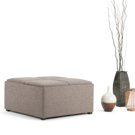 Avalon - Square Coffee Table, Storage Ottoman - view 27