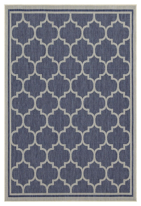 Sunshine - Area Rug Polypropylene Blue 5' x 7' by Icona Home Decor | Bel Furniture