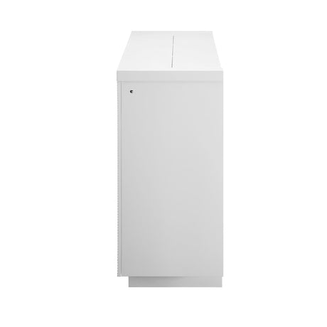 Aurora - Fireplace TV Lift With Adjustable Temperature And LED Colors - White - view 4