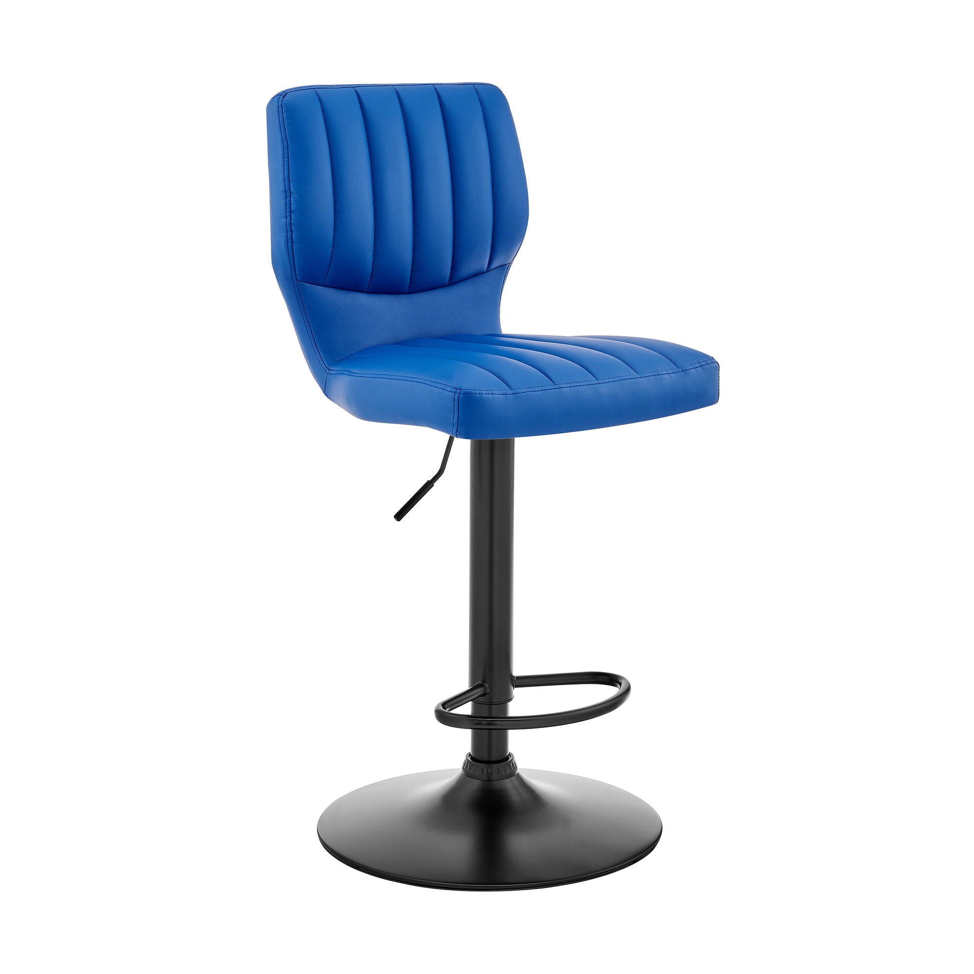 Swivel Adjustable Height Bar Chair - Blue / Black